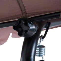 Outsunny 3-Seat Outdoor Patio Swing Chair With Removable Cushion, Steel Frame Stand And Adjustable Tilt Canopy For Patio, Garden, Poolside, Balcony, Backyard, Brown 17 Outsunny 3-Seat Outdoor Patio Swing Chair With Removable Cushion, Steel Frame Stand And Adjustable Tilt Canopy For Patio, Garden, Poolside, Balcony, Backyard, Brown -Outsunny 0B73d6181720c6d3c