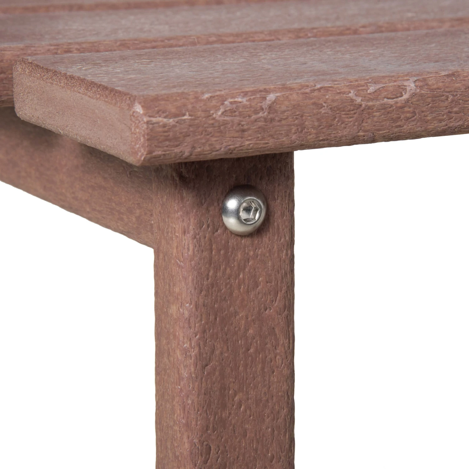 Outsunny 15" Outdoor Side Table, Square Patio Accent Table, Durable HDPE Plastic Tea Table For Adirondack Chair, Backyard, Garden, Lawn, Brown 10 Outsunny 15" Outdoor Side Table, Square Patio Accent Table, Durable HDPE Plastic Tea Table For Adirondack Chair, Backyard, Garden, Lawn, Brown - Image 10