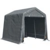Outsunny 9.2' X 7.9' Garden Garage Storage Tent, Metal Frame Bike Shed W/ Zipper Doors