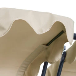 Outsunny 2-Seater Swing Canopy Replacement With Tubular Framework, Outdoor Swing Sunshade Top Cover (Canopy Only), Beige -Outsunny 0Zpd4d18746eb6520