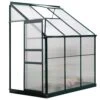 Outsunny Walk-In Garden Greenhouse Aluminum Polycarbonate With Roof Vent For Plants Herbs Vegetables 6' X 4' X 7' Green