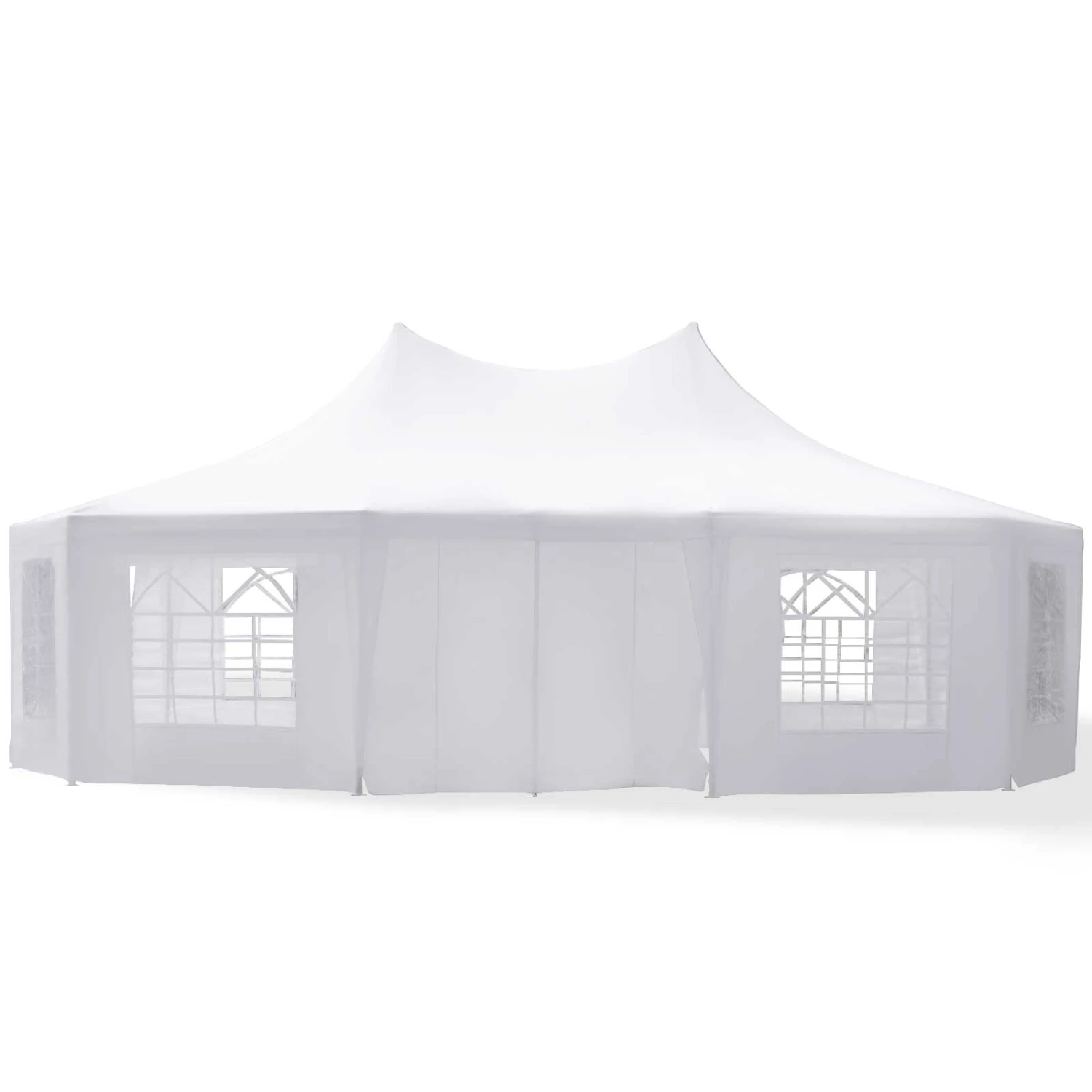 Outsunny 29' X 21' Canopy Party Event Tent With 2 Pull-Back Doors, Column-Less Event Space, & 8 Cathedral Windows 9 Outsunny 29' X 21' Canopy Party Event Tent With 2 Pull-Back Doors, Column-Less Event Space, & 8 Cathedral Windows - Image 9