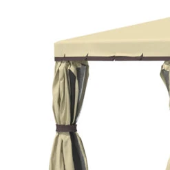 Outsunny 10' x 10' Patio Gazebo, Aluminum Frame Double Roof Outdoor Gazebo Canopy Shelter With Netting & Curtains, For Garden, Lawn, Backyard And Deck, Beige 15 Outsunny 10' x 10' Patio Gazebo, Aluminum Frame Double Roof Outdoor Gazebo Canopy Shelter With Netting & Curtains, For Garden, Lawn, Backyard And Deck, Beige -Outsunny 14O75617fae7c2f1f