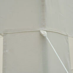 Outsunny Outdoor Cathedral Style Roof Party Gazebo With Mesh Walls - Cream White -Outsunny 15475618162b6304e