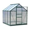 Outsunny 6' X 6' X 7 Polycarbonate Greenhouse Walk-in Plant Greenhouse For Backyard/Outdoor Use With Window And Door, Aluminum Frame, PC Board