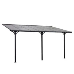 Outsunny 14.5' X 10' Outdoor Pergola Patio Gazebo Awning For Patio With Adjustable Posts & Height, UV-Fighting Panels, & Aluminum Frame