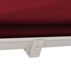 Outsunny 6' Drop Arm Manual Retractable Sun Shade Patio Window Awning - Red -Outsunny 1wMd4d181721b84f3