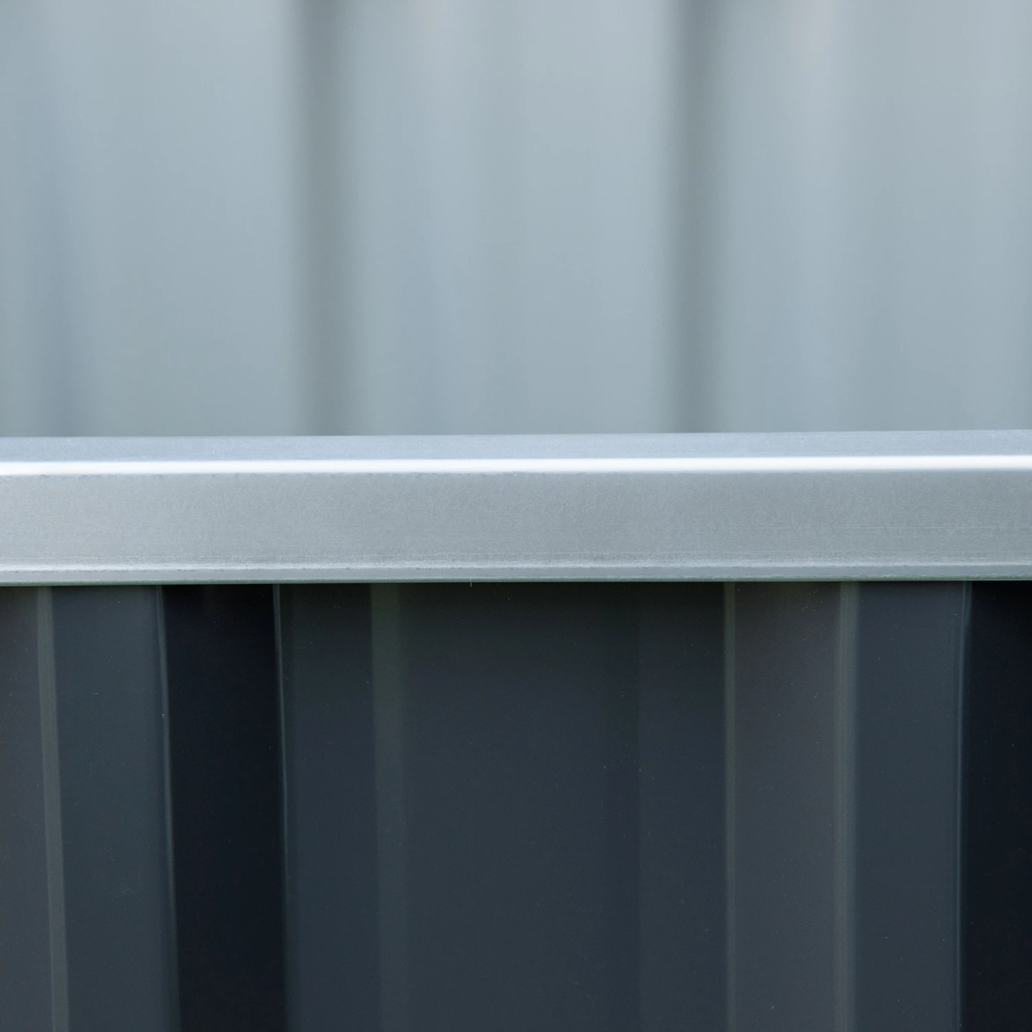 Outsunny 3x3 Ft Galvanized Raised Garden Bed, Metal Outdoor Planter Box For Gardening Vegetables Flowers And Herbs, Grey 8 Outsunny 3x3 Ft Galvanized Raised Garden Bed, Metal Outdoor Planter Box For Gardening Vegetables Flowers And Herbs, Grey - Image 8