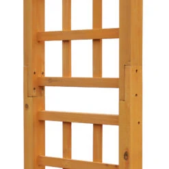 Outsunny 7.5' Fir Wood Round Outdoor Garden Pergola Style Arbor Arch Trellis -Outsunny 2MEa0917fe800e123