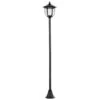 Outsunny Outdoor Solar Lamp Post Street Light, Waterproof With Auto Sensor Control, Adjustable Brightness, Beautiful Classic Lantern Style, For Pathway, Backyard, Porch, Patio
