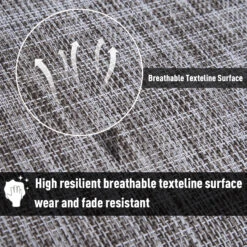 Outsunny Mesh Sling Mesh Fabric Bow Dining Chair Set Of 2 - Grey -Outsunny 2bff4917e678d0c52