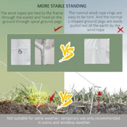 Outsunny 20' X 10' Outdoor Party Tent Gazebo Wedding Canopy With Removable Mesh Sidewalls, White -Outsunny 2xpb101813ec2f6f5