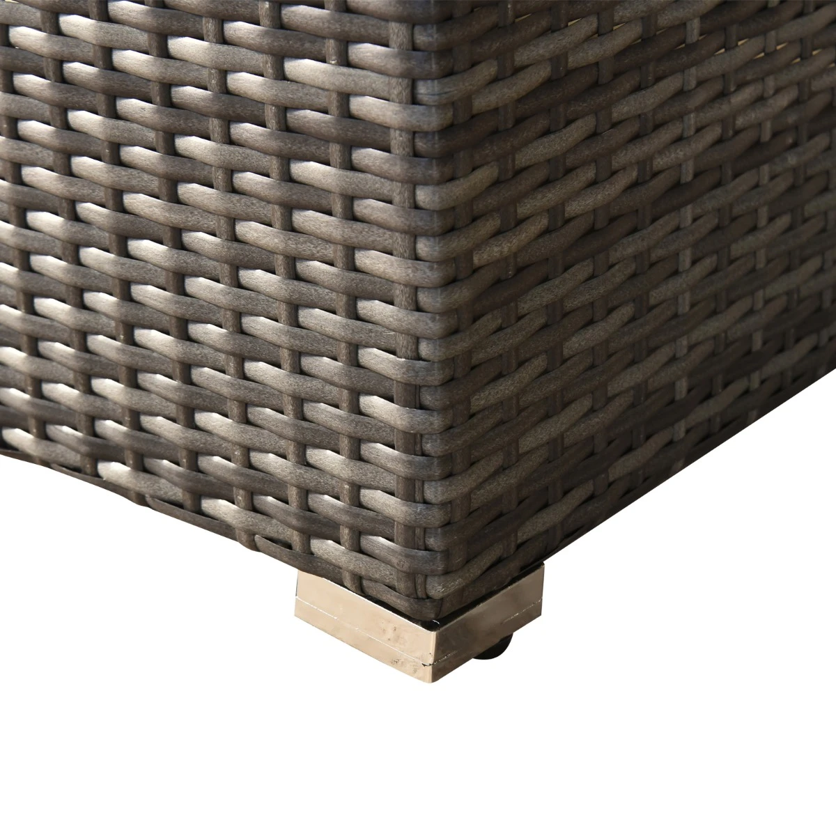 Outsunny 7 Piece Outdoor Patio Furniture Set, PE Rattan Wicker Sectional Sofa Set With Couch Cushions, Throw Pillows And Black Coffee Table, Double Gray 15 Outsunny 7 Piece Outdoor Patio Furniture Set, PE Rattan Wicker Sectional Sofa Set With Couch Cushions, Throw Pillows And Black Coffee Table, Double Gray - Image 15