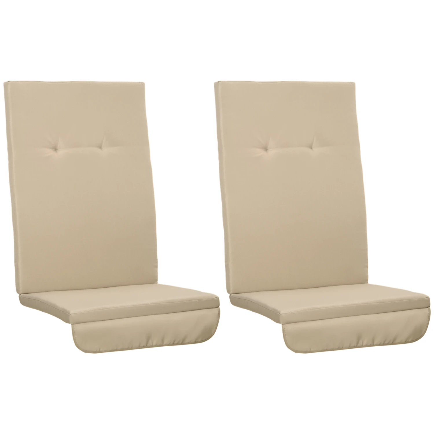 Outsunny Outdoor Porch Swing Cushions With Seat & Tufted Back, Backrest Ties, Set Of 2 Replacement Cushions For Patio Furniture, Beige 1 Outsunny Outdoor Porch Swing Cushions With Seat & Tufted Back, Backrest Ties, Set Of 2 Replacement Cushions For Patio Furniture, Beige
