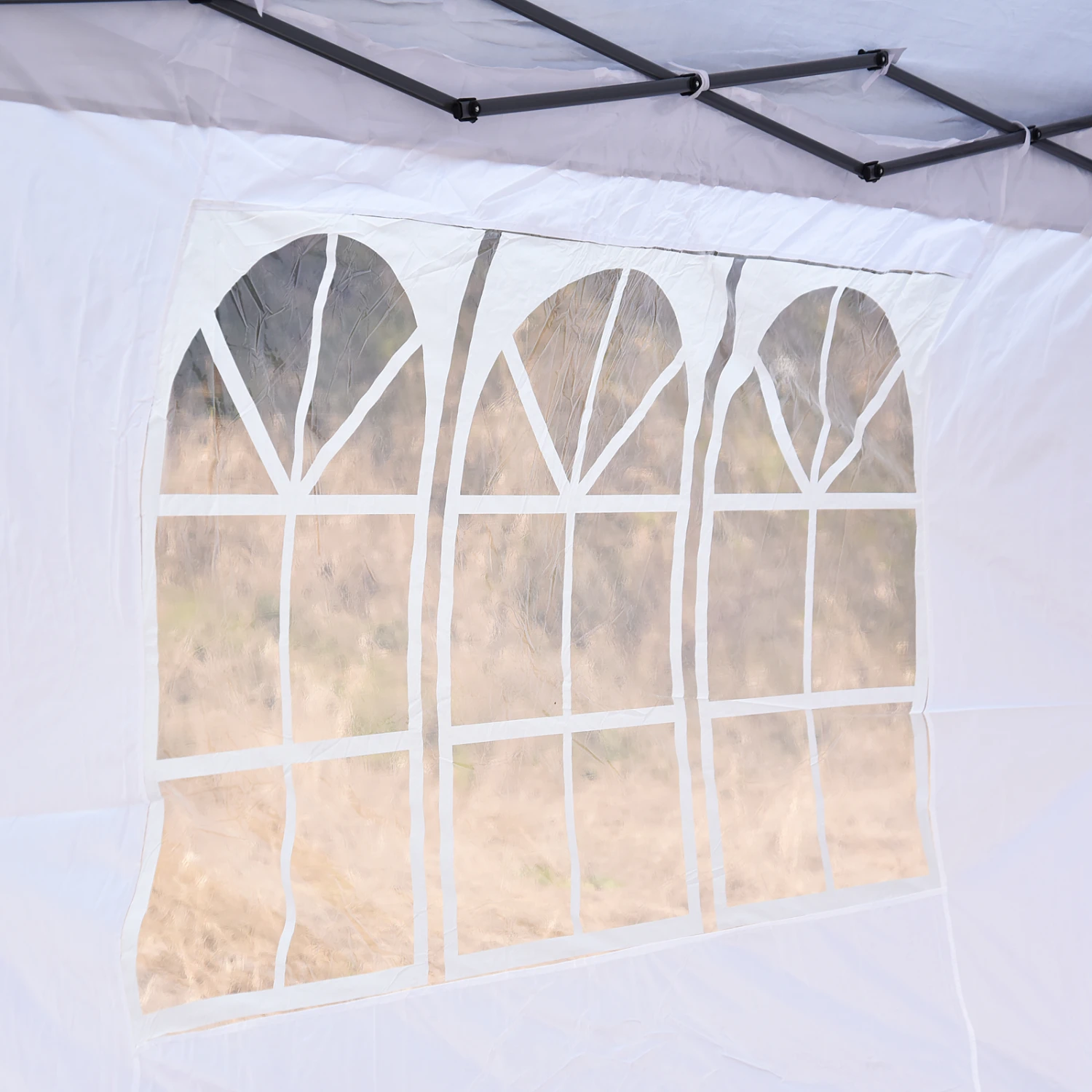 Outsunny 10' X 20' Pop Up Canopy Tent With 4 Sidewalls, Heavy Duty Tents For Parties, Outdoor Instant Gazebo With Carry Bag, For Outdoor, Garden, Patio, White 10 Outsunny 10' X 20' Pop Up Canopy Tent With 4 Sidewalls, Heavy Duty Tents For Parties, Outdoor Instant Gazebo With Carry Bag, For Outdoor, Garden, Patio, White - Image 10