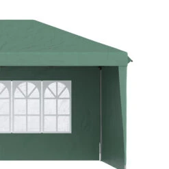 Outsunny 10' X 20' Pop Up Canopy Tent With 4 Sidewalls, Heavy Duty Tents For Parties, Outdoor Instant Gazebo With Carry Bag, For Outdoor, Garden, Patio, Green -Outsunny 3kr3d618856492a0d