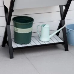 Outsunny Garden Potting Bench Table With Hidden Storage Box, Wood Outdoor Work Station With Open Top And Lower Shelf -Outsunny 3lwf3217ed344b79e