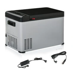 Outsunny Car Refrigerator Freezer, Seatbelt Design