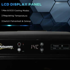 Outsunny Car Refrigerator Freezer, Seatbelt Design -Outsunny 46x88c17f2768f83c