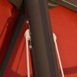 Outsunny Patio Umbrella 15' Steel Rectangular Outdoor Double Sided Market With Base, UV Sun Protection & Easy Crank For Deck Pool Patio, Wine Red -Outsunny 4I68d917e69692968