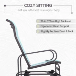 Outsunny Gliding Lounger Chair, Outdoor Swinging Chair With Smooth Rocking Arms And Lightweight Construction For Patio Backyard, Beige 13 Outsunny Gliding Lounger Chair, Outdoor Swinging Chair With Smooth Rocking Arms And Lightweight Construction For Patio Backyard, Beige -Outsunny 4aK88c18162b0a246