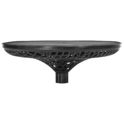 Outsunny 23" Beach Umbrella Table Tray, Instant Portable Beach Tables For Sand, Swimming Pools, Patio, Garden, Deck, Black