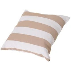 Outsunny 7 Piece Outdoor Patio Furniture Set, PE Rattan Wicker Sectional Sofa Patio Conversation Sets With Couch Cushions, Throw Pillows And Slat Coffee Table, Stripe, Gray -Outsunny 5HC22117ef6294404