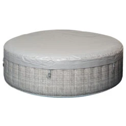 Outsunny 4-6 Person Inflatable Portable Hot Tub Spa 82'' X 26'' Outdoor Round Heated Spa W/ 130 Bubble Jets, Cover, Filter Cartridges - Grey 21 Outsunny 4-6 Person Inflatable Portable Hot Tub Spa 82'' X 26'' Outdoor Round Heated Spa W/ 130 Bubble Jets, Cover, Filter Cartridges - Grey -Outsunny 5Sndaa17fe87ad9fc