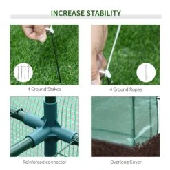 Outsunny Portable Greenhouse Walk In Green House Outdoor Year Around Plant Gardening 8'L X 6'W X 7'H -Outsunny 5oQ79717e6c0e96ad