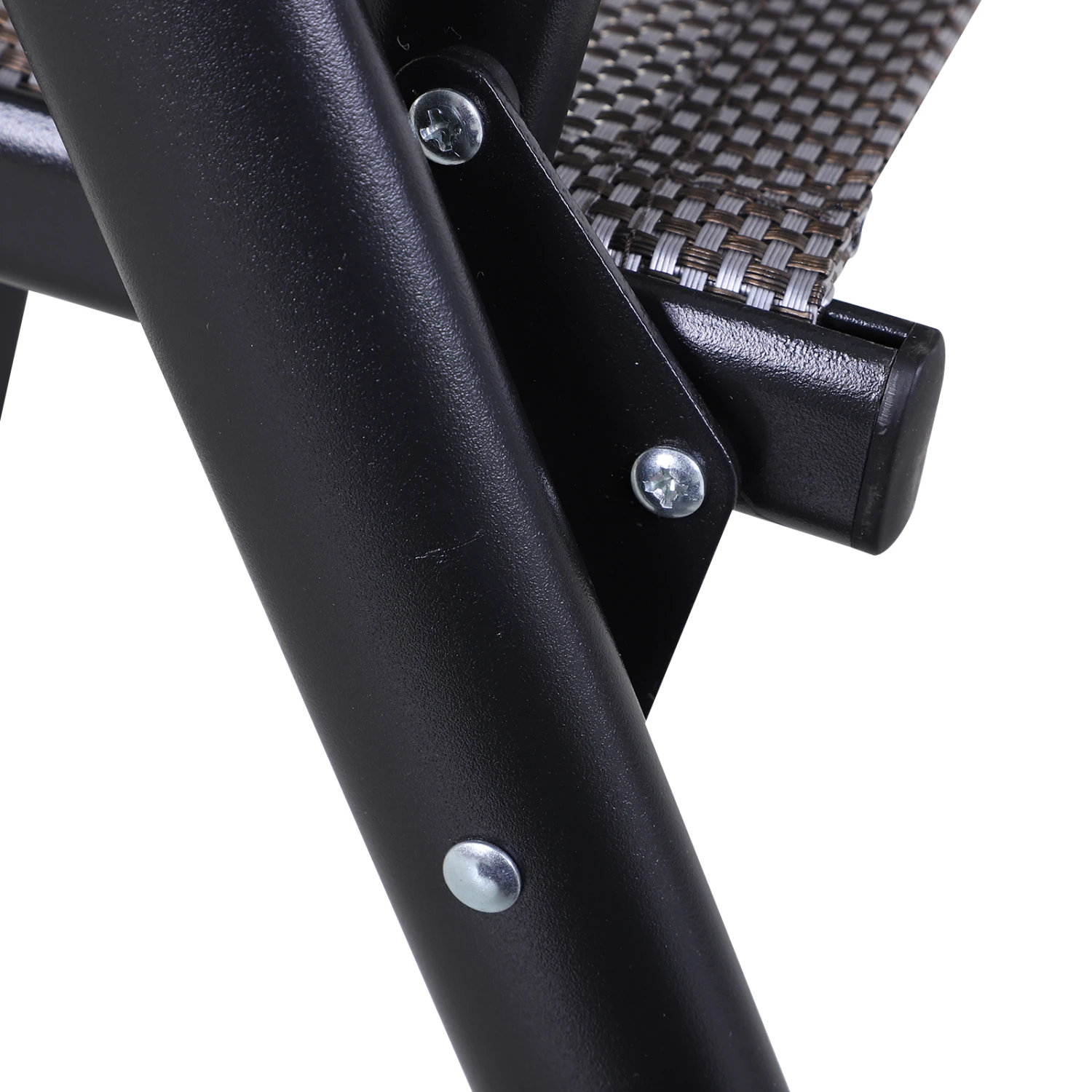 Outsunny Set Of 4 Patio Folding Chairs, Stackable Outdoor Sling Patio Dining Chairs With Armrests For Lawn, Camping, Dining, Beach, Metal Frame, No Assembly, Gray 15 Outsunny Set Of 4 Patio Folding Chairs, Stackable Outdoor Sling Patio Dining Chairs With Armrests For Lawn, Camping, Dining, Beach, Metal Frame, No Assembly, Gray - Image 15