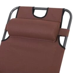 Outsunny Oxford Fabric Metal Frame Outdoor Pool Sun Lounger Lounge Chair 120°/180° - Brown 21 Outsunny Oxford Fabric Metal Frame Outdoor Pool Sun Lounger Lounge Chair 120°/180° - Brown -Outsunny 6f841a17e67d6474a