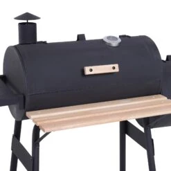 Outsunny 48" Charcoal BBQ Grill And Smoker Combo With Wheels Steel Portable Backyard BBQ Grill -Outsunny 6yO12117e7210afe1