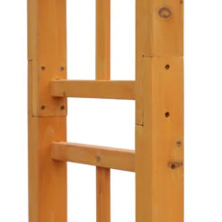 Outsunny 85" Wooden Garden Arbor For Wedding And Ceremony, Outdoor Garden Arch Trellis For Climbing Vines, Fir Wood, Orange -Outsunny 6zm75618142e6b4ed