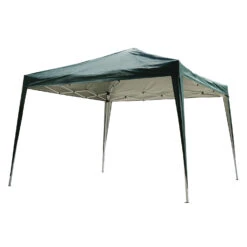 Outsunny 10' X 10' Easy Pop Up Canopy Gazebo Party Tent Shelter - Green