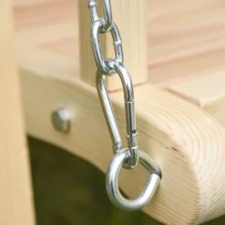 Outsunny Wooden Porch Swing Bench, 2-Seater Outdoor Swing Glider With Adjustable Canopy, Adjustable Hanging Chains, A-Frame, For Garden, Poolside, Backyard, Brown -Outsunny 7oX4ea17e6a32859b