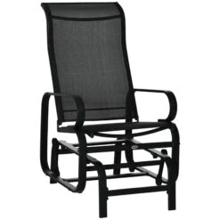 Outsunny Outdoor Patio Sling Fabric Swing Glider Rocker Chair