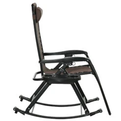 Outsunny Outdoor Rocking Chairs, Foldable Reclining Zero Gravity Lounge Rocker W/ Pillow, Cup & Phone Holder, Combo Design W/ Folding Legs, Brown 23 Outsunny Outdoor Rocking Chairs, Foldable Reclining Zero Gravity Lounge Rocker W/ Pillow, Cup & Phone Holder, Combo Design W/ Folding Legs, Brown -Outsunny 8WZ70f1803fc1541a