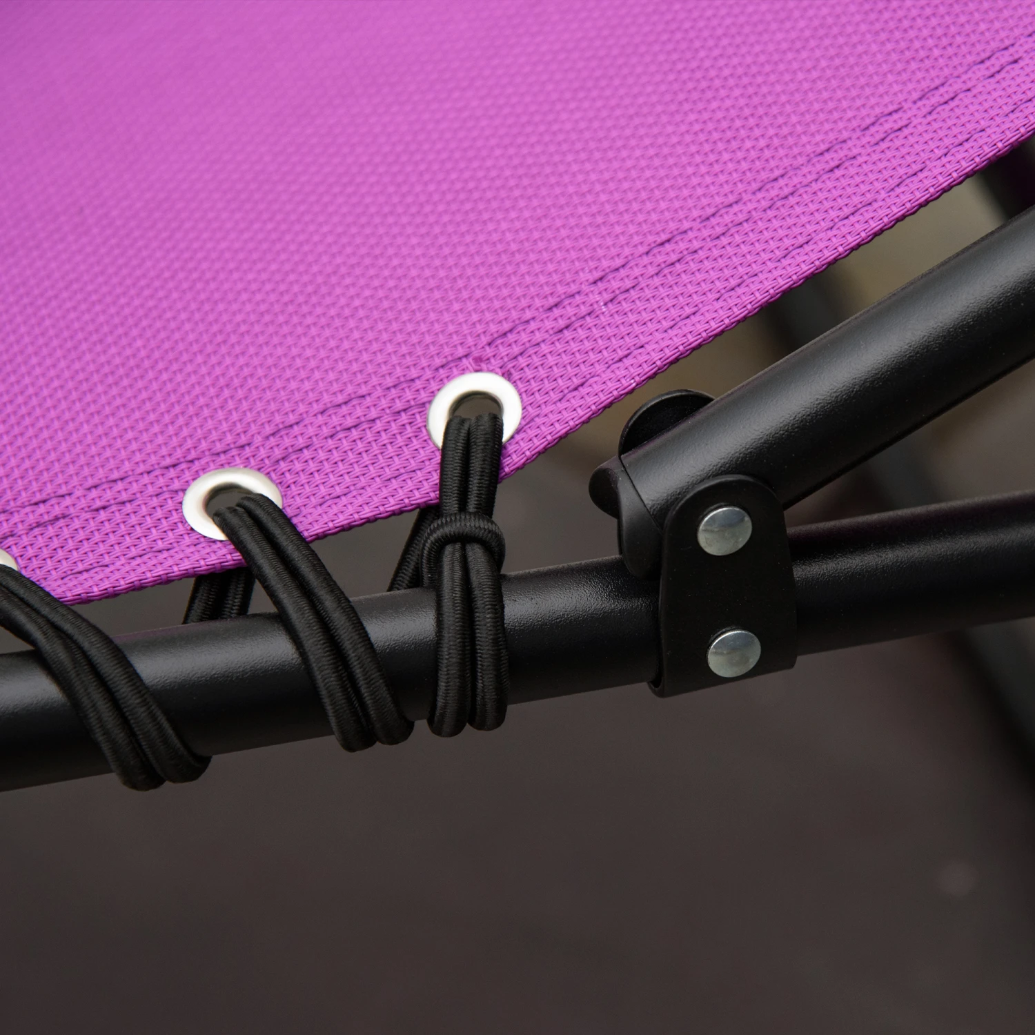 Outsunny Folding Chaise Lounge Pool Chairs, Outdoor Sun Tanning Chairs, Folding, Reclining Back, Steel Frame & Breathable Mesh For Beach, Yard, Patio, Purple 9 Outsunny Folding Chaise Lounge Pool Chairs, Outdoor Sun Tanning Chairs, Folding, Reclining Back, Steel Frame & Breathable Mesh For Beach, Yard, Patio, Purple - Image 9