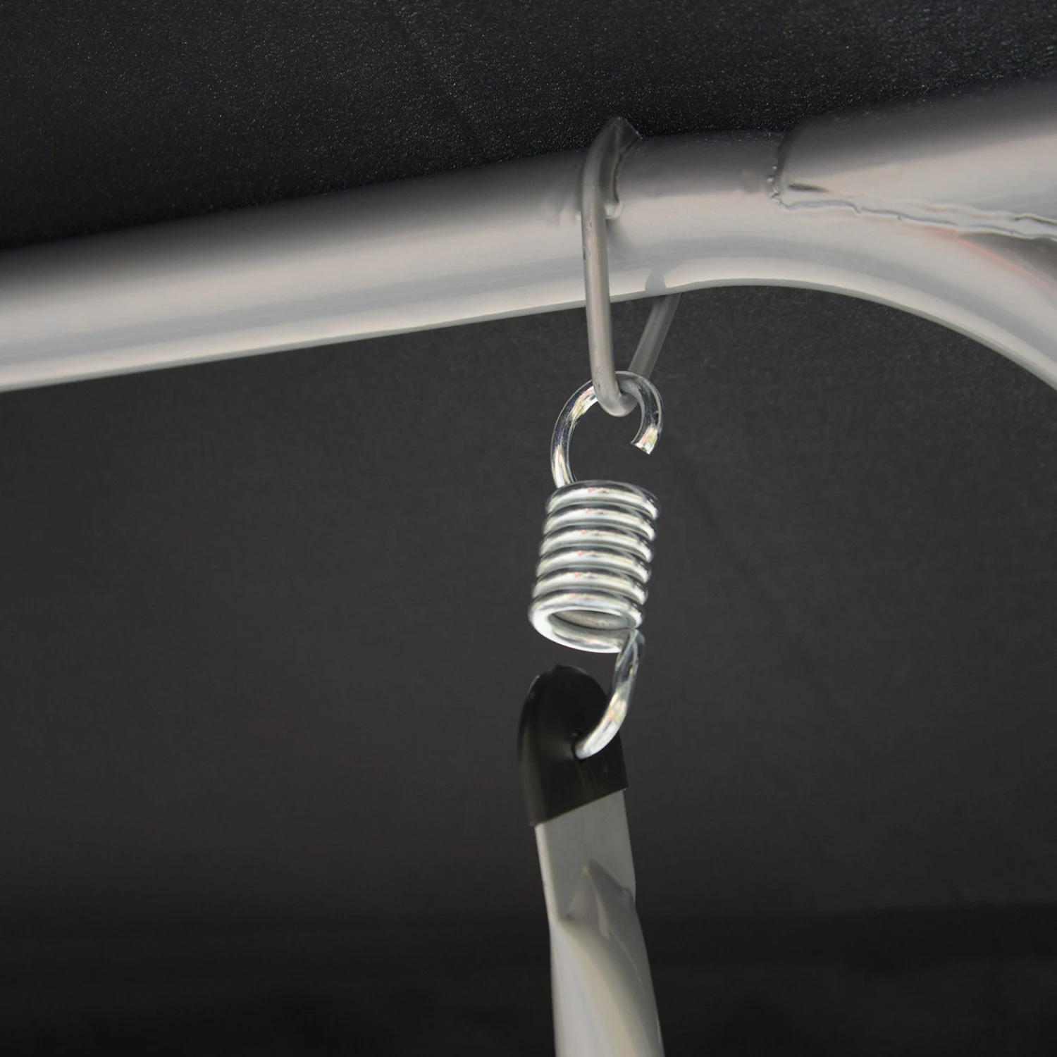 Outsunny 3-Seat Patio Swing Chair, Outdoor Canopy Swing With Stand, Adjustable Shade, Steel Frame For Adults, Garden, Poolside, Black 11 Outsunny 3-Seat Patio Swing Chair, Outdoor Canopy Swing With Stand, Adjustable Shade, Steel Frame For Adults, Garden, Poolside, Black - Image 11