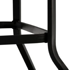 Outsunny 5-Piece Outdoor Patio Table Dining Set With 4 Stackable Chairs, Durable Steel Design & Middle Umbrella Hole -Outsunny 9Lzbd917e6a0ded86