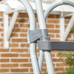 Outsunny 70" Above Ground Swimming Pool Ladder, A-Frame Deck Ladder With Top Platform, Non-slip Steps & Rounded Handrails For 48" Pool Wall Height, Gray -Outsunny 9Old4d1866e9ffd31