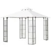 Outsunny 10' X 10' Patio Gazebo, Double Roof Outdoor Gazebo Canopy Shade Shelter With Metal Corner Frame Screen Wall, For Garden, Lawn, Backyard and Deck
