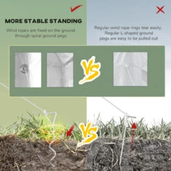 Outsunny 10' X 28' Party Tent Canopy, Outdoor Event Shelter Gazebo With 8 Removable Mesh Sidewalls, Zipper Doors, Steel Frame, White -Outsunny 9Vie0b1891e456d69