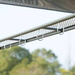 Outsunny 7FT Grill Gazebo BBQ Canopy With Sun Shade Panel Side Awning, 2 Exterior Serving Shelves, 5 Hooks For Patio Lawn Backyard -Outsunny 9gdae017e67c3fd89