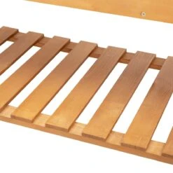 Outsunny 41"x18"x53" Elevated Garden Raised Bed With Shelf And Wheels Solid Wood Planter Flower Herb Boxes For Vegetables Flower Outdoor/Indoor - Brown -Outsunny 9z1ef817ef634e681