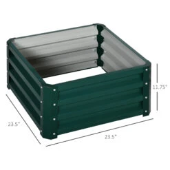 Outsunny 2pc 23.5'' Elevated Herb & Vegetable Planting Box Kit W/ Versatile Uses, Green -Outsunny A0e19717e6d45e4fe