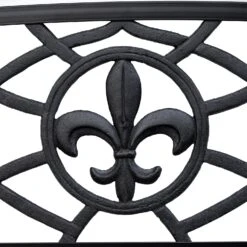 Outsunny 2-Person Porch Swing, Hanging Steel Patio Swing, Outdoor Swing Bench With Fleur-de-Lis Design For Garden Deck, 528 LBS Weight Capacity, Bronze -Outsunny Ay0e2717e69b25df8