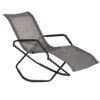 Outsunny Patio Folding Chaise Lounge With Rocking Function, Zero-Gravity Outdoor Lounge Chair With Breathable Mesh Fabric, Garden Sun Lounger, For Deck, Poolside, Brown
