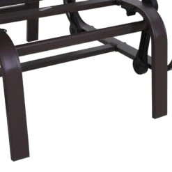 Outsunny Gliding Lounge Rocker For Indoor/Outdoor Use W/ Water-Resistant Material - Brown -Outsunny BH075618162b0a2e0