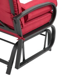 Outsunny 2-Person Outdoor Glider Chair, Patio Double Rocking Loveseat W/ Cushions, Red 17 Outsunny 2-Person Outdoor Glider Chair, Patio Double Rocking Loveseat W/ Cushions, Red -Outsunny CVg3d617f913f05e5